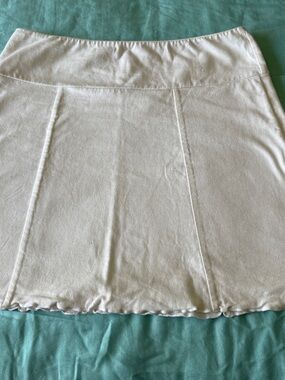 Women’s Cream Casual Knit Skirt